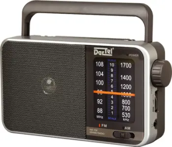Radio portative Dartel RD 15, FM, e zezë