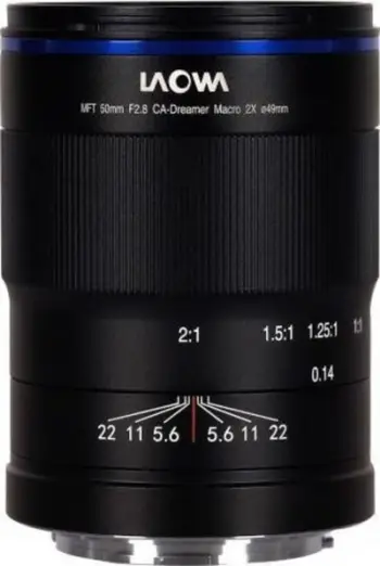Objektiv makro Laowa 50mm F2.8 2X, Micro Four Thirds, i zi