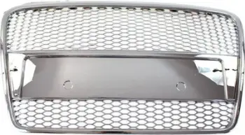 Grillë përpara MTuning Audi A4 B7 RS Style, plastike ABS, krom, me PDC