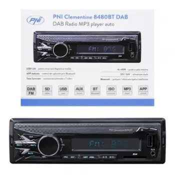 Radio portative PerfectPro Audisse, DAB+ FM internet, Bluetooth USB, e zezë