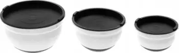 Set tasa kuzhine Maku Steel Bowl, 3 copë, çelik inox, argjendtë