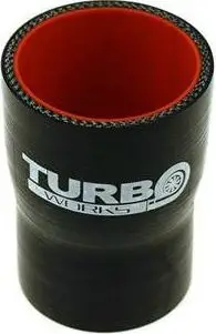 Reduktor i drejtë silikoni TurboWorks Pro, 51 57mm, i zi