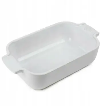 Pjatë pjekjeje Peugeot Appolia PG-62439, qeramike, 15x10x4.5 cm, e bardhë