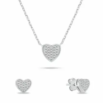 Set Varëse dhe vathë për femra Brilio Silver, të argjendta