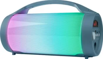 Kutizë zëri Bigben PARTYBTLITEDB, Bluetooth, 50W, blu e errët