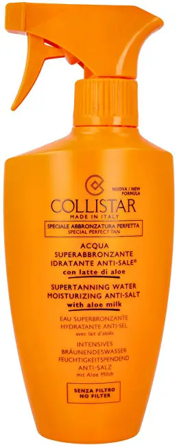 Sprej për përshpejtimin e nxirjes Collistar Supertanning Water With Aloe Milk, 400 ml