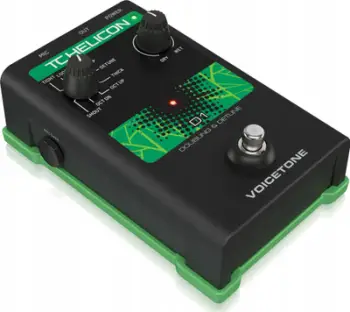 Pedal vokali TC Helicon VoiceTone D1, efekt doubling dhe detune, dalje XLR, i zi