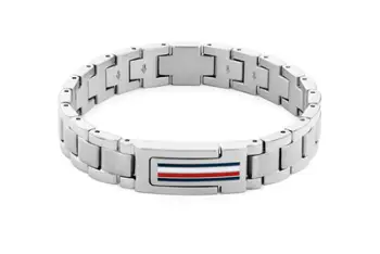 Byzylyk çeliku Tommy Hilfiger Mason, i argjendtë