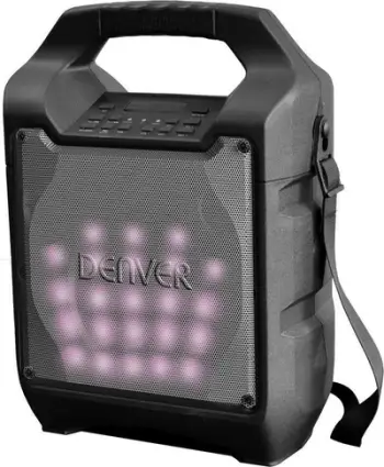 Kufje altoparlant portativ Denver TSP-205, 20W, 5", i zi