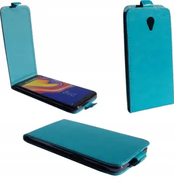 Kllëf telefoni flip universal, magnetik, për smartphone, ngjyrë tyrkiz