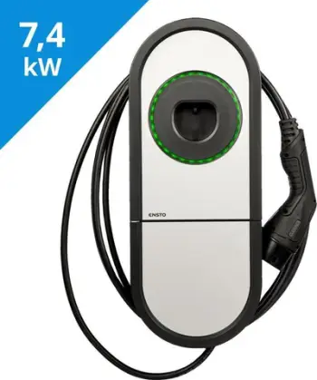 Stacion karikimi për vetura elektrike Ensto One Home EVH321, 7.4kW 32A, kabllo Type 2 5m, IP54