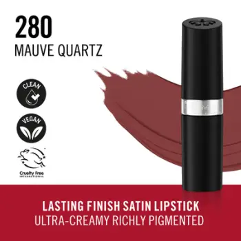Rimmel London Lasting Finish Satin Lipstick – 280 Mauve Quartz
