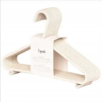 Varëse rrobash fëmijësh 3 Sprouts Wheat Straw, 29.5cm, set 15 copë, krem