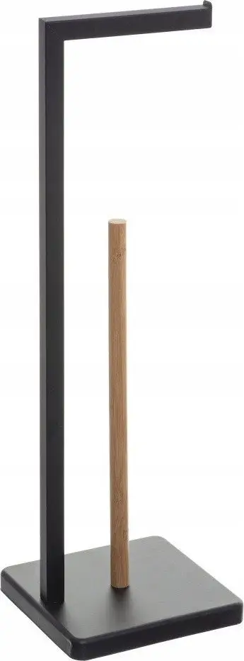 Mbajtëse letre higjienike 5five Simple Smart Natureo, me rezervë, e zezë