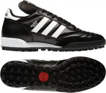 Këpucë futbolli adidas Mundial Team TF 019228, terren artificial, lëkurë natyrale, të zeza