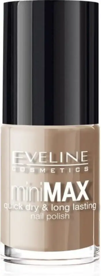 Llak thonjsh Eveline Mini Max 496, tharje e shpejtë, 5ml, bezhë