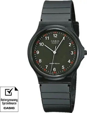 Orë dore Casio Collection MQ-24-1BLLEG, analoge, unisex, e zezë