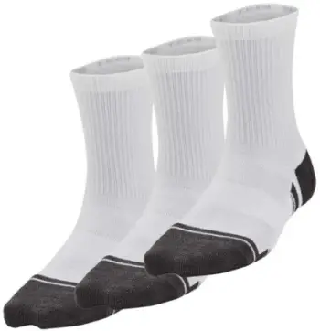 Çorape sportive Under Armour Y UA Perform Tech 3p Crew, set 3 palë, e bardhë