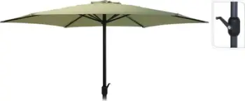 Çadër oborri Progarden Monica Parasol, 270cm, mekanizëm me manivelë, jeshile