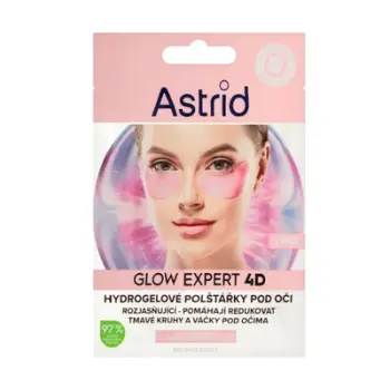 Qeska për zonën e syve Astrid Glow Expert 4D Hydrogel Eye Pads
