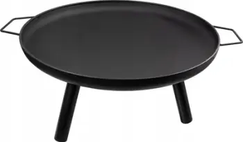 Vatër zjarri kopshti pa markë Garden Fire Pit, 59 cm, çelik, e zezë