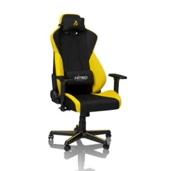 Karrige gaming Nitro Concepts S300, ergonomike, e zezë e verdhë