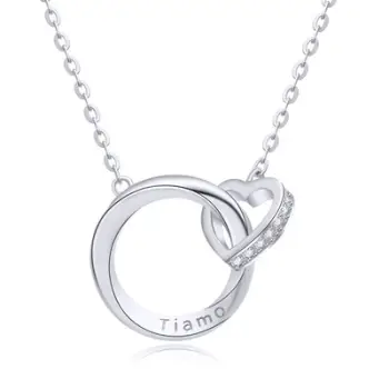 Qafore për femra Moiss Heart ETERNITY N0001039, e argjendtë