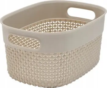 Shportë organizuese Curver Filo 3.5L, plastikë e ricikluar, bezhë