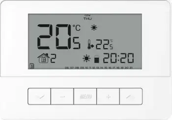Termostat dhome Tech Wired Room Regulator T-4.1, programim javor, ekran i ndriçuar, i bardhë