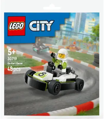 Lodër LEGO City 30719 Go Kart Racer, gokart garash, me minifigurinë shofer