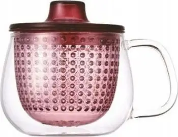 Filxhan Kinto UNITEA, me filter dhe kapak, 350ml, e kuqe wine red