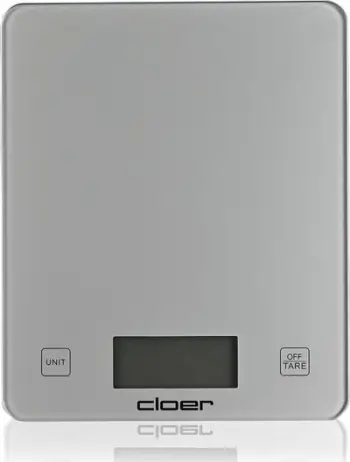 Peshore kuzhine Cloer 6878, digjitale, xham, e bardhë