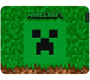 Mousepad gaming Razer Gigantus V2 Minecraft Edition Medium, sipërfaqe mesatare, jeshile