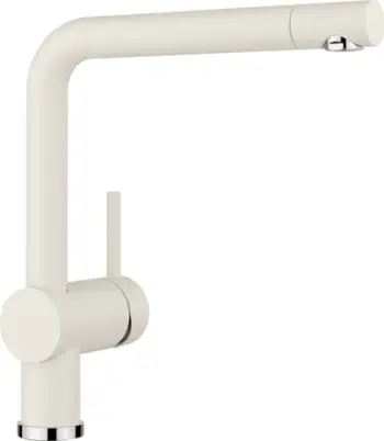 Rubinet kuzhine Blanco Linus 526961, gryka e lartë, rrotullim 360°, e bardhë
