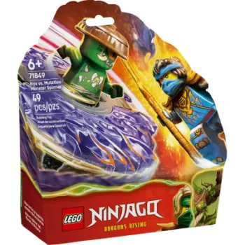 Set lodër LEGO NINJAGO Nya vs Mutation Monster Spinner 71849, 49 pjesë