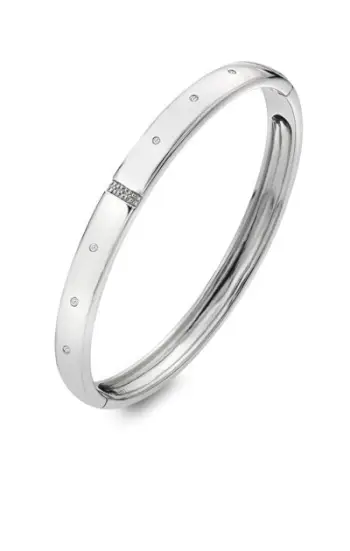 Byzylyk për femra Hot Diamonds, e argjendtë