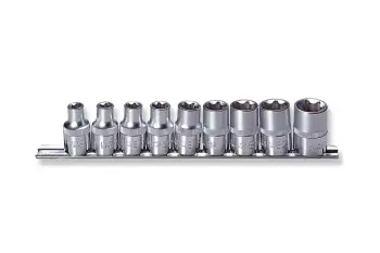 Set kokë Torx Jonnesway S06H49S, 1/2", E10-E24, 9 copë