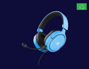 Kufje gaming Trust GXT 498B Forta, me kabllo, për PS5, blu