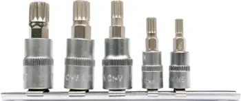 Set çelësa Torx King Tony 3106PR, 3/8", E8 E18, 6 copë