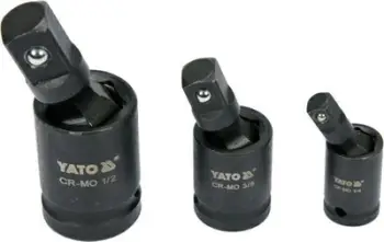 Set unazash universale YATO YT-10643, 1/4" 3/8" 1/2", çelik chrome molybdenum, gri mat