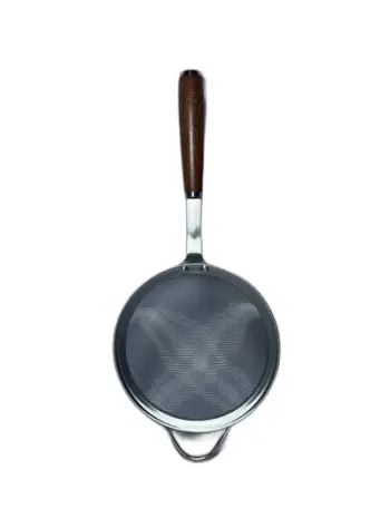 Kulluese inoksi me dorezë druri 14*35cm. UNIMIKS