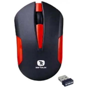 Mouse wireless Serioux Drago 300, 1000 dpi, i kuq