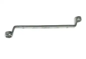 Çelës unazor i lakuar Kuźnia 18x19mm, profil 12 pika, çelik krom vanadium
