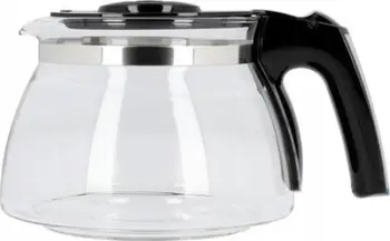 Karafë qelqi për kafe Melitta Enjoy, dorezë plastike, e zezë