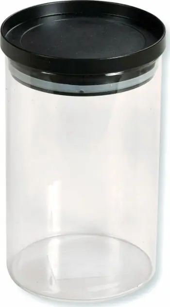 Kavanoz hermetik Kesper, xham transparent, kapak plastik, transparent