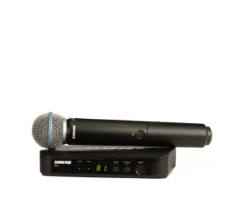 Sistem mikrofoni pa tel Shure BLX24E/B58 H8E, UHF 518-542 MHz, dalje XLR dhe 1/4"