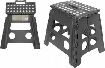 Stol palosës Alex Folding, 32cm, kundër rrëshqitjes, gri e errët