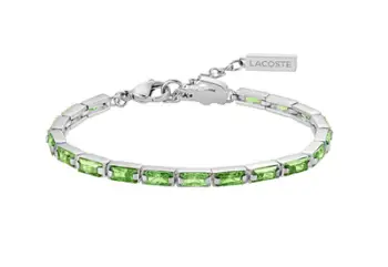 Byzylyk për femra Lacoste Tennis Duchess 2040500, i argjendtë/ i gjelbër