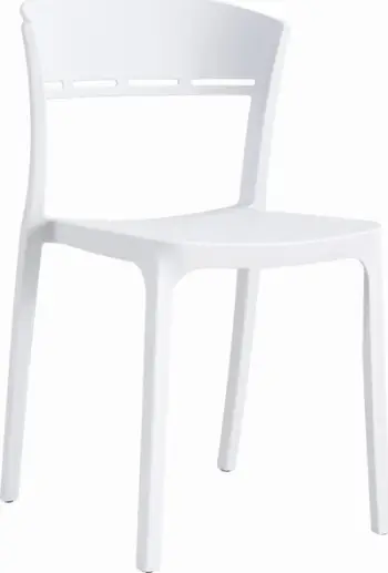 Set karrige Leobert COCO, plastikë, 3 copë, e bardhë