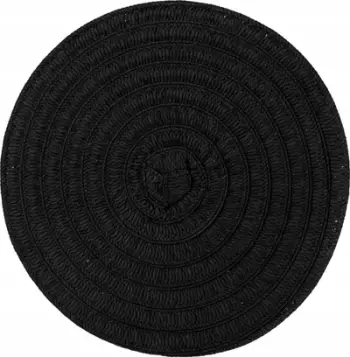 Nënpjatë Secret de Gourmet Olivia, rrethore 38cm, letër, e zezë